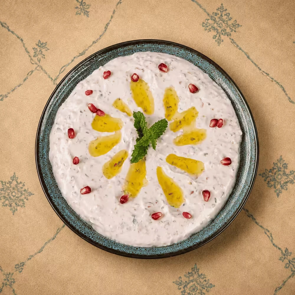 لبنة مع خضار — شناشيل